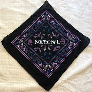 Nocturnal Wonderland Rave Black Bandana